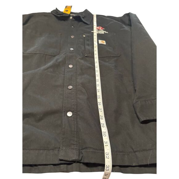 Carhartt Men's Rugged Flex Fleece-Lined Snap Shirt Jacket Sz 3X Relaxed Fit blac - Picture 6 of 8